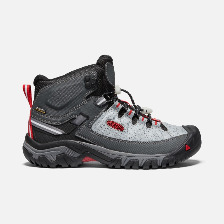 Keen Targhee EXP Mid Waterproof Boots - Men's Grey Red Boots